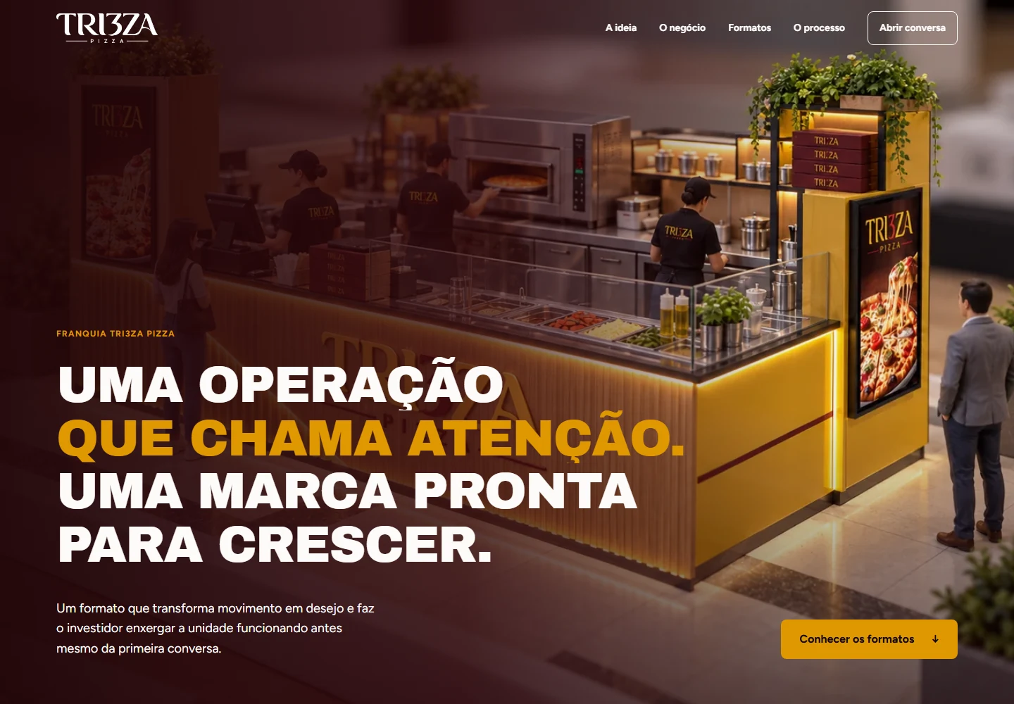 Tri3za · Site / expansão de franquias